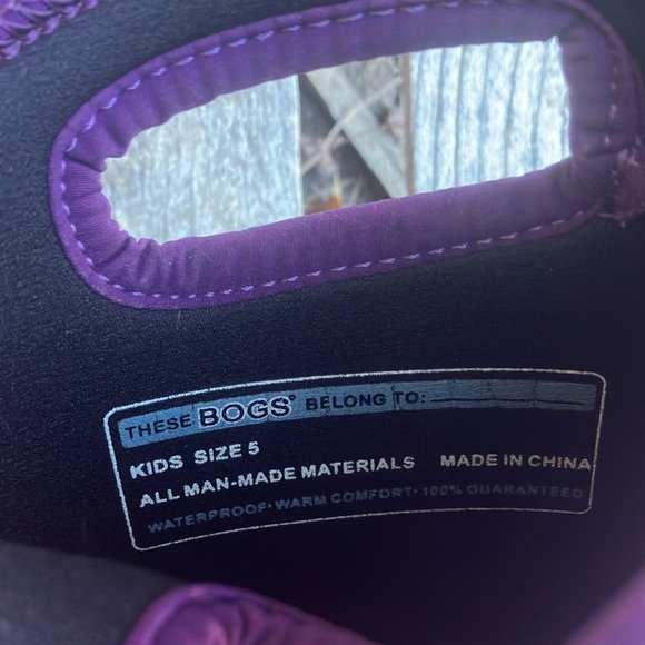 Big Kids Bogs 5 - Picture 7 of 11